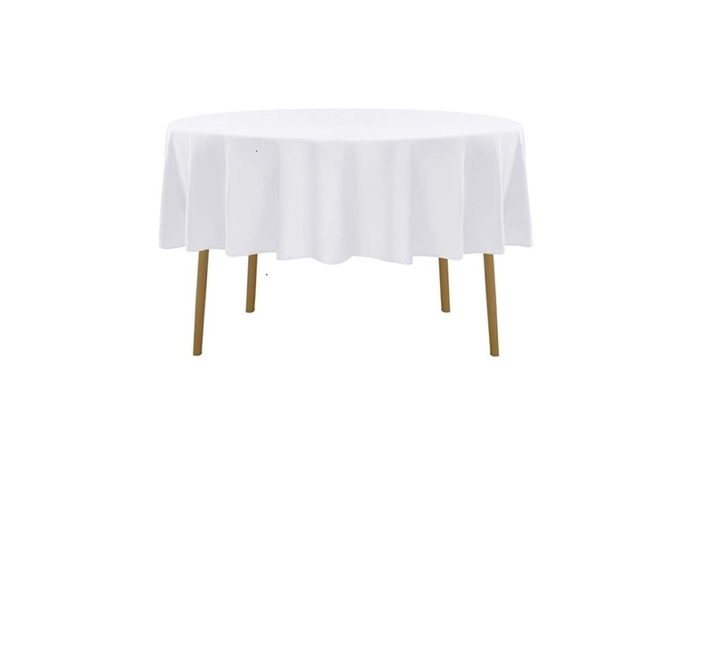 Tablecloths Round polyester 5 ft Table Covers Standard / Manteles redondos pulg cubiertas 5