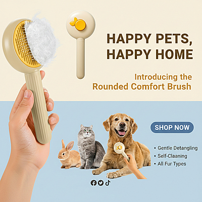 Rounded Brush With Button