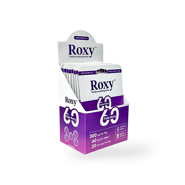 ROXY XL 7-HYDROXYMITRAGYNINE  | 60MG PER TAB | 20 SERVINGS PER PACK