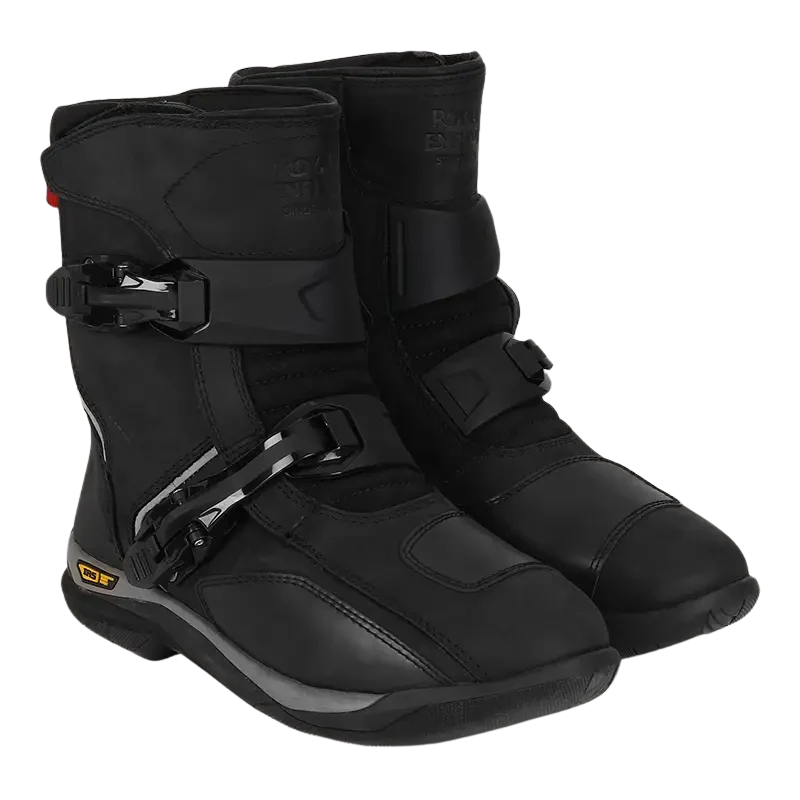 ROYAL ENFIELD WANDERER RIDING BOOT BLACK SIZE-10UK