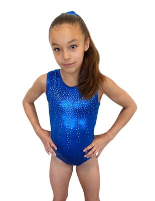 BLUE SHINY FOIL MYSTIQUE WITH RHINESTONES