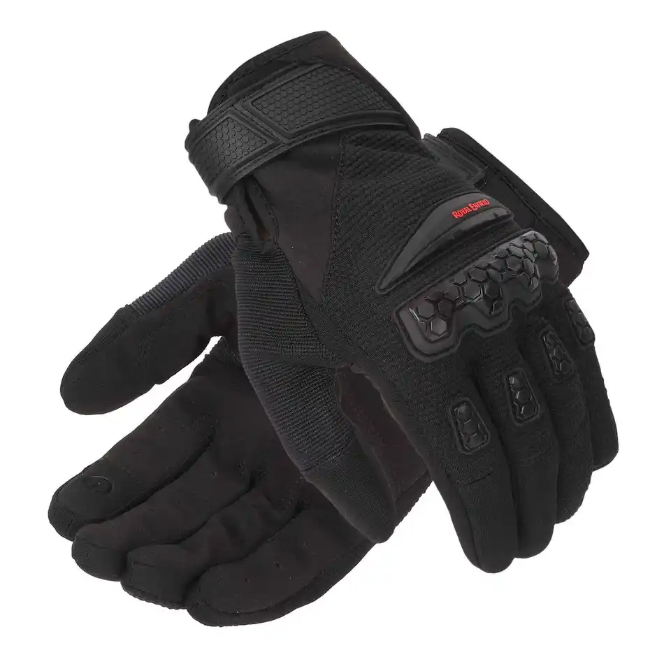 ROYAL ENFIELD URBAN HUSTLER RIDING GLOVES BLACK 2XL