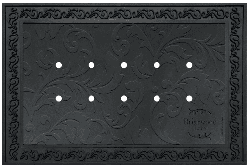 Rubber Doormat Tray Floral Design