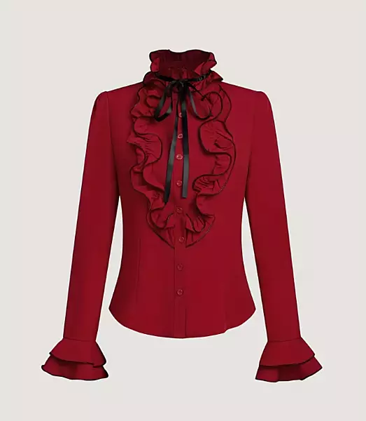 Ruffle Trim Shirt