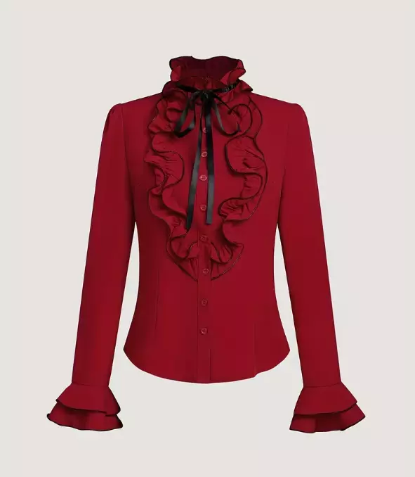 Ruffle Trim Shirt