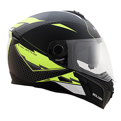 VEGA RYKER D/V BOLDER DULL BLACK NEON YELLOW (M)