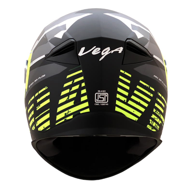VEGA RYKER D/V CAMO DULL BLACK NEON YELLOW-M