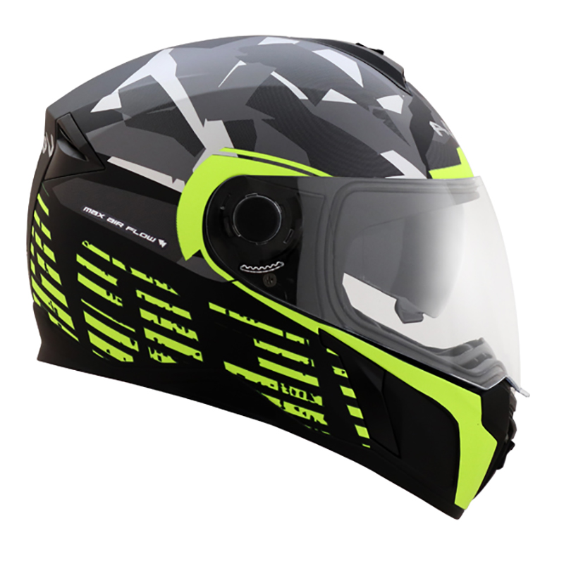 VEGA RYKER D/V CAMO DULL BLACK NEON YELLOW-M