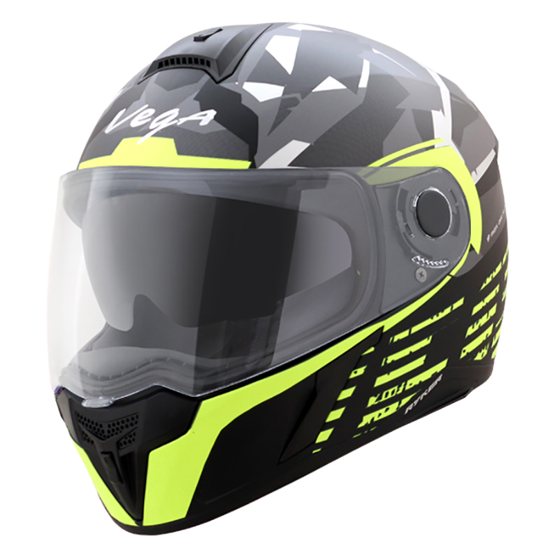 VEGA RYKER D/V CAMO DULL BLACK NEON YELLOW-M