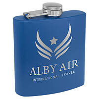 6 oz. Matte Powder Coated Flask