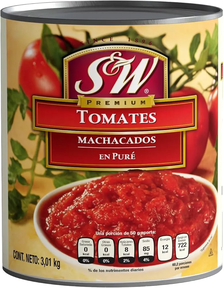 S&W TOMATES MACHACADOS 3Kg