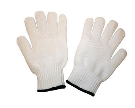 WHITE STRING KNIT GLOVE, COTTON, STANDARD WEIGHT, LARGE-9