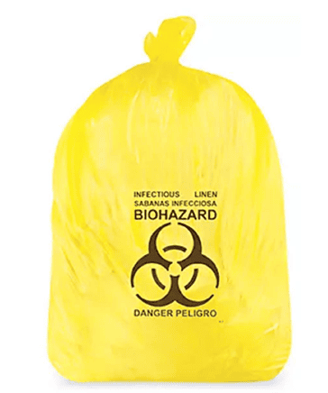 BOLSA AMARILLA BIOPELIGROSA 33GAL 2MIL C/100PZAS