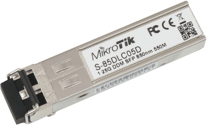 Crescent Enterprises Mikrotik S 85Dlc05D Is A 1.25G Sfp Transceiver With A 850Nm Dual Lc Connector, For Up To 550 Meter Multi Mode Fiber