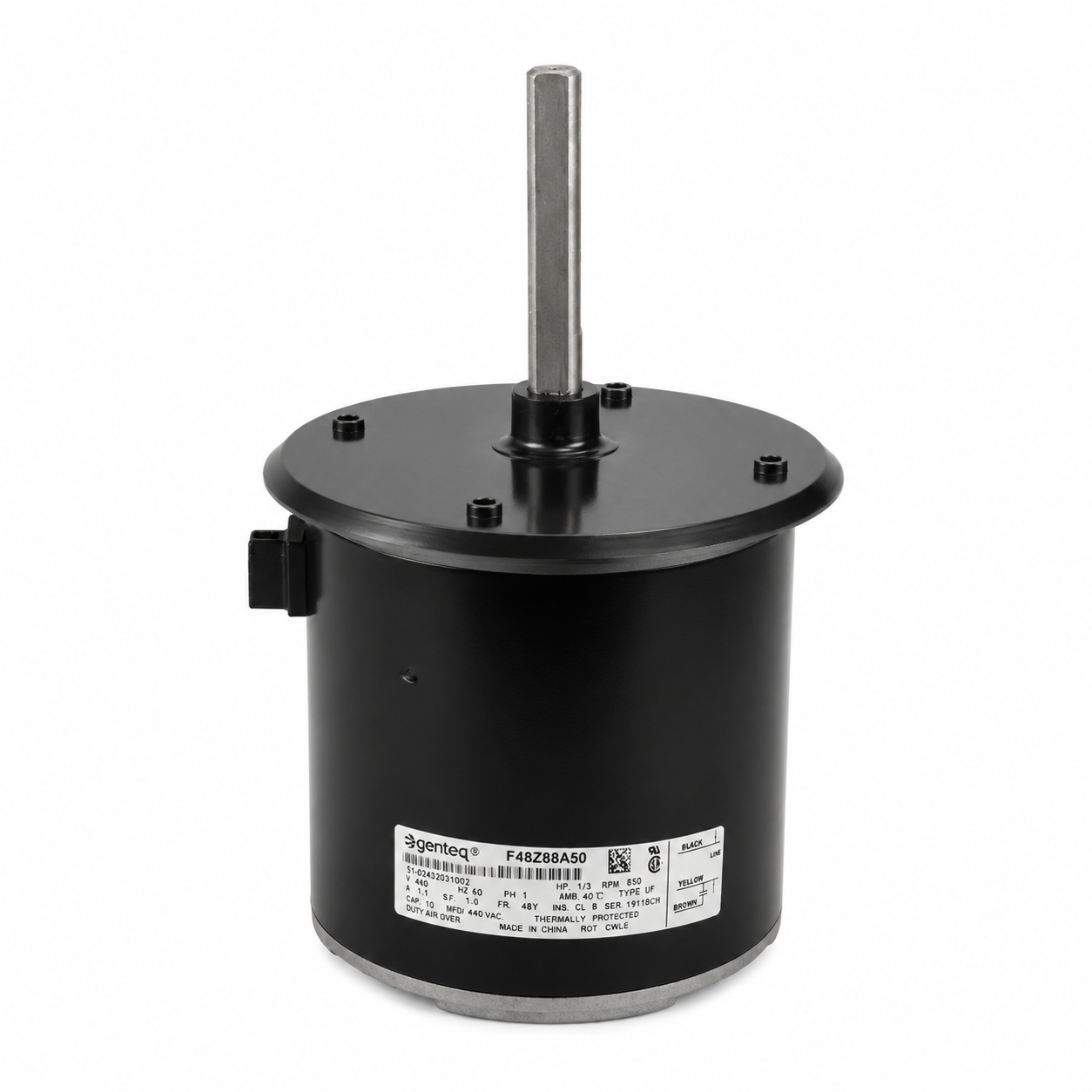 Motor Condensador 1/3Hp, 850Rpm, Flecha 5/8, F48Z88A50, 10Uf,440V,1.1A, SUSTITUYE A MODELO SI-02432031002 - S1-6008085