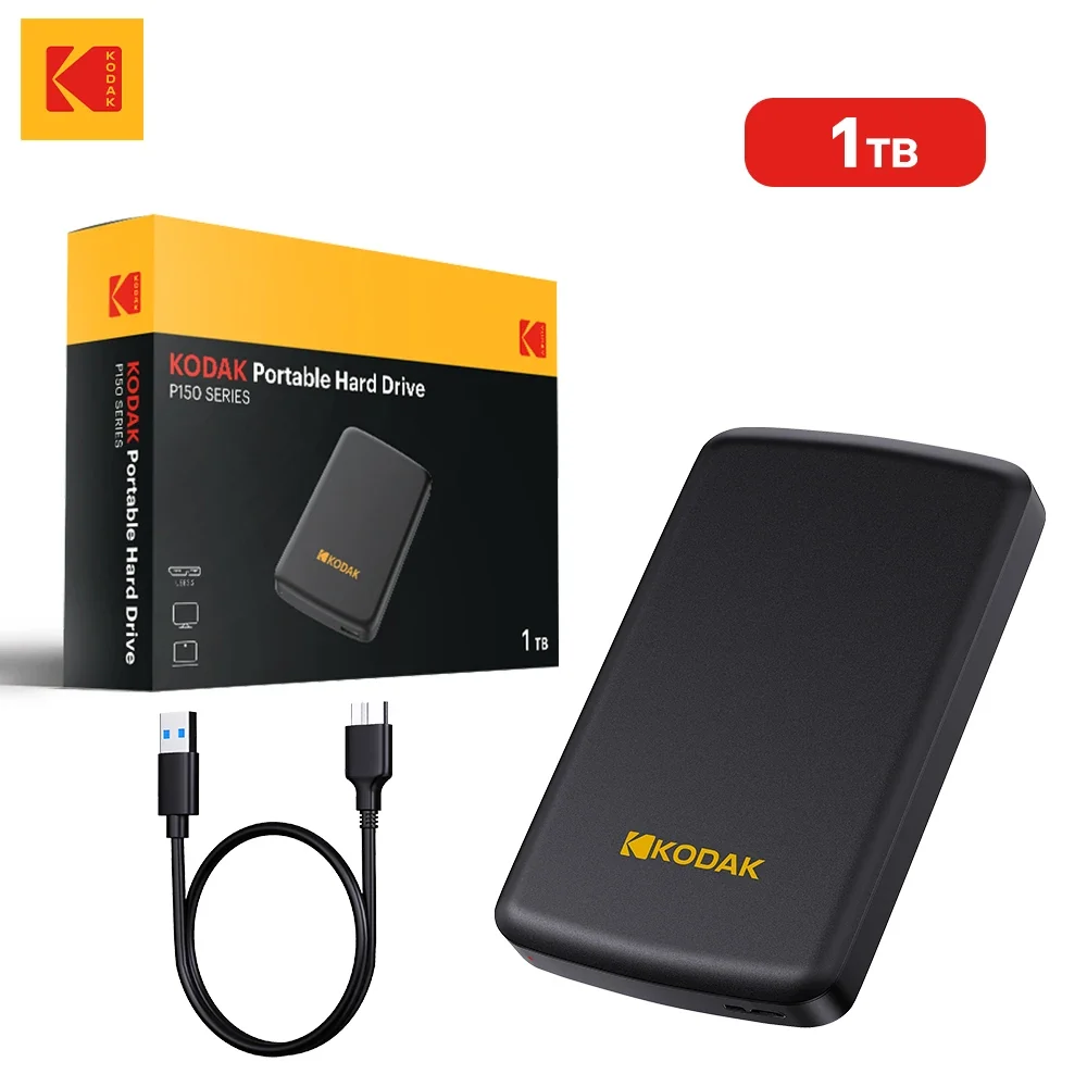 Kodak Portable External Hard Drive P150 For Storage And Backup.