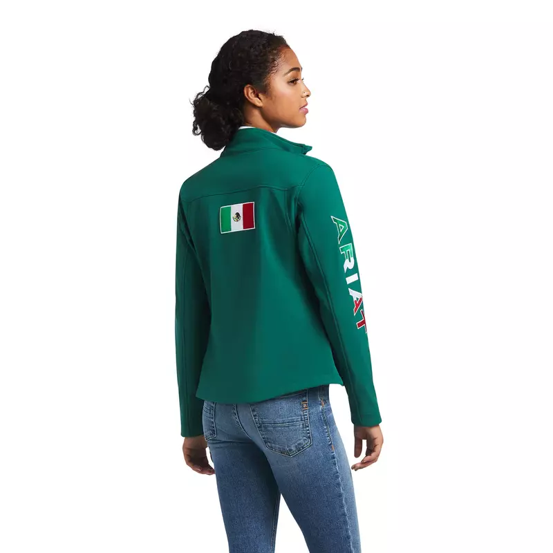 WMN Chamarra Softshell Team México Verde