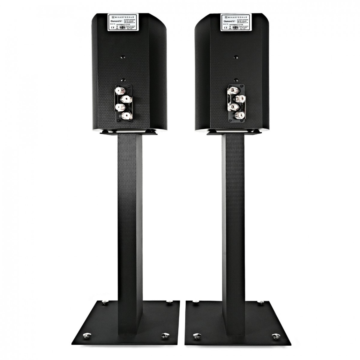 Fisual 91S-6 Speaker Floor Stands, Carbon Fibre (Pair)