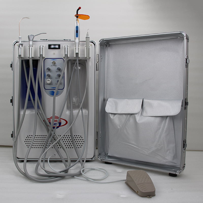 Unidad dental portátil Flujo de aire 130L / min Accesorios de odontología Unidad dental portátil Flujo de aire 130L / min Accesorios de odontología