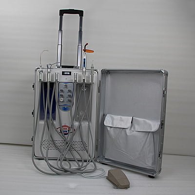 Unidad dental portátil Flujo de aire 130L / min Accesorios de odontología Unidad dental portátil Flujo de aire 130L / min Accesorios de odontología