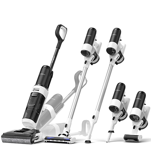 Tineco Floor One Switch S6 Stretch - 65min, Smart 180° Lay Flat Wet Dry Cordless Vacuum Floor Washer & Mop Stick