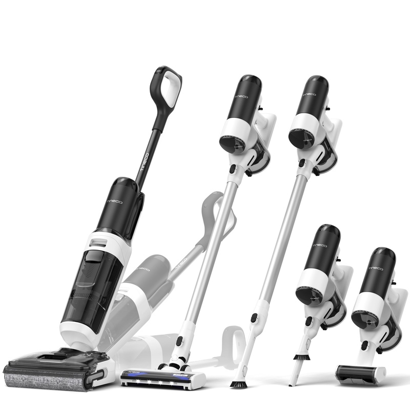 Tineco Floor One Switch S6 Stretch - 65min, Smart 180° Lay Flat Wet Dry Cordless Vacuum Floor Washer & Mop Stick