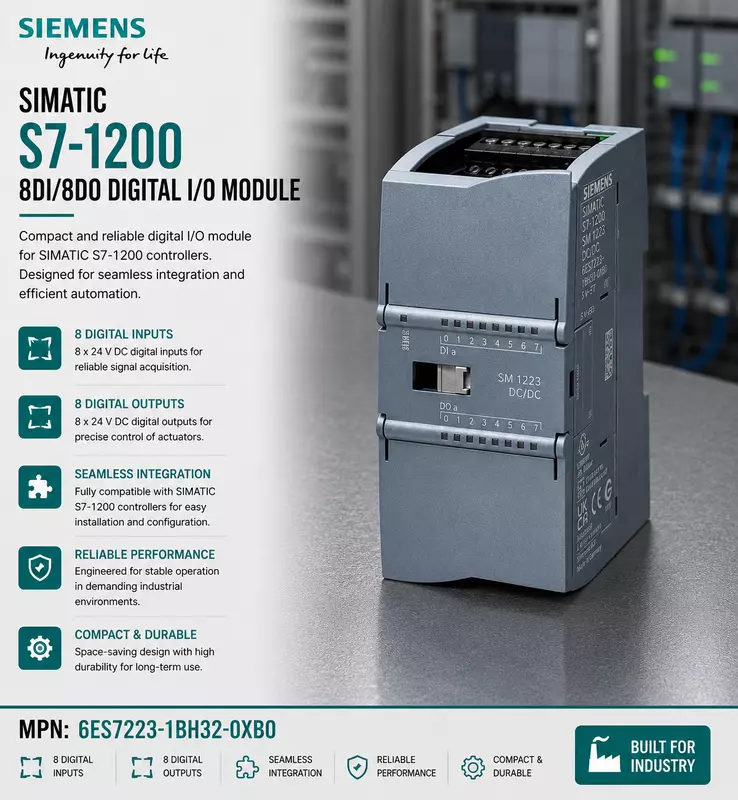 Siemens Simatic S7-1200,8DI/8DO