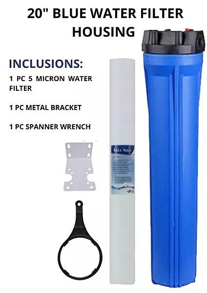 Slim Housing Blue 20" Filter Set