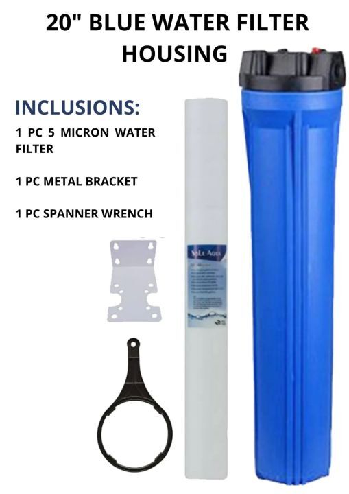 Slim Housing Blue 20" Filter Set