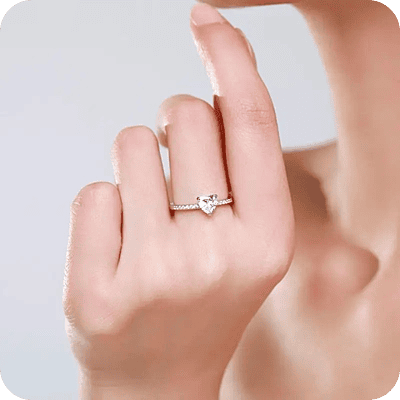 S925 Heart Ring