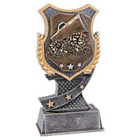 Shield Award Resin Trophy-Cheer-6in.