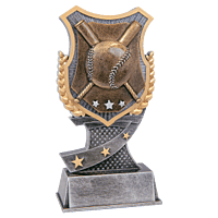 Shield Award Resin Trophy-Baseball/Softball-7in.