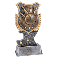 Shield Award Resin Trophy-Bowling-7in.