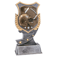Shield Award Resin Trophy-Football-7in.