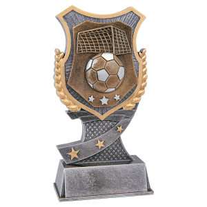 Shield Award Resin Trophy-Soccer-7in.