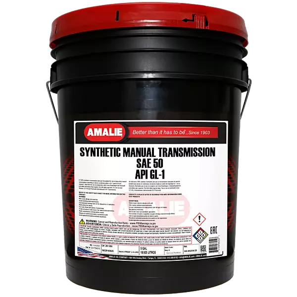 Synthetic Manual Transmission Sae 50 5 Gallon