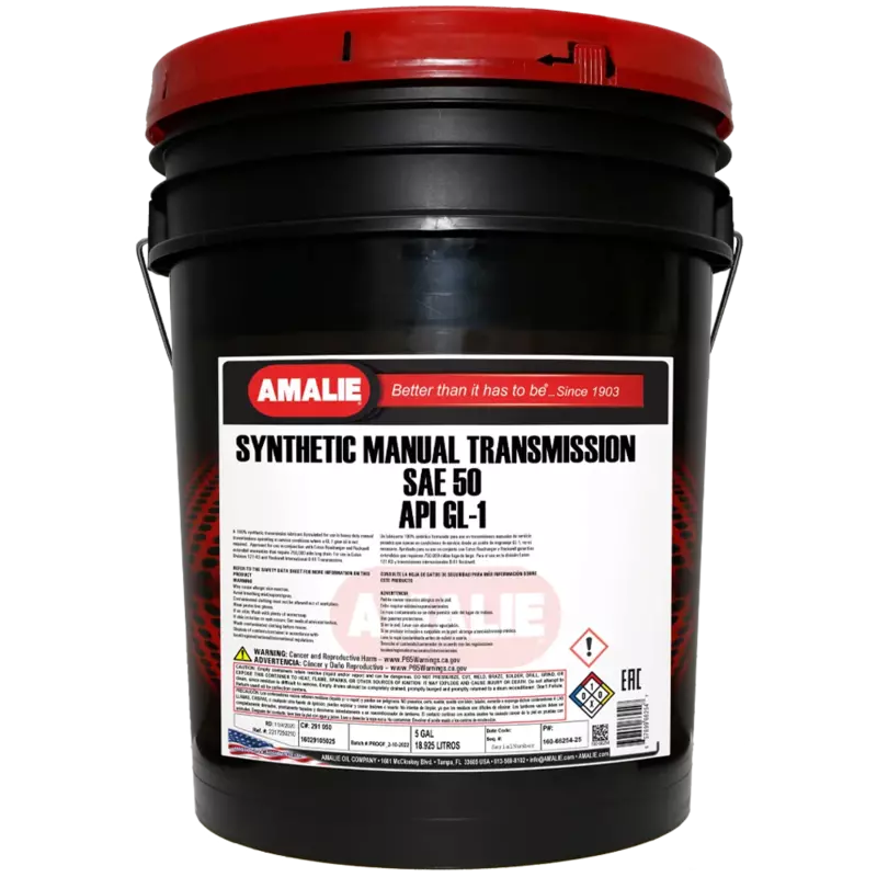Synthetic Manual Transmission Sae 50 5 Gallon