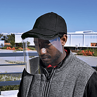 VIZIP 6 Panel Brushed Cotton Caps (Box of 10)