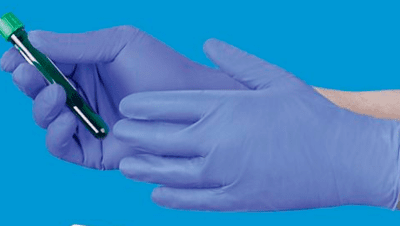 GUANTES DE NITRILO CÓMODOS morados