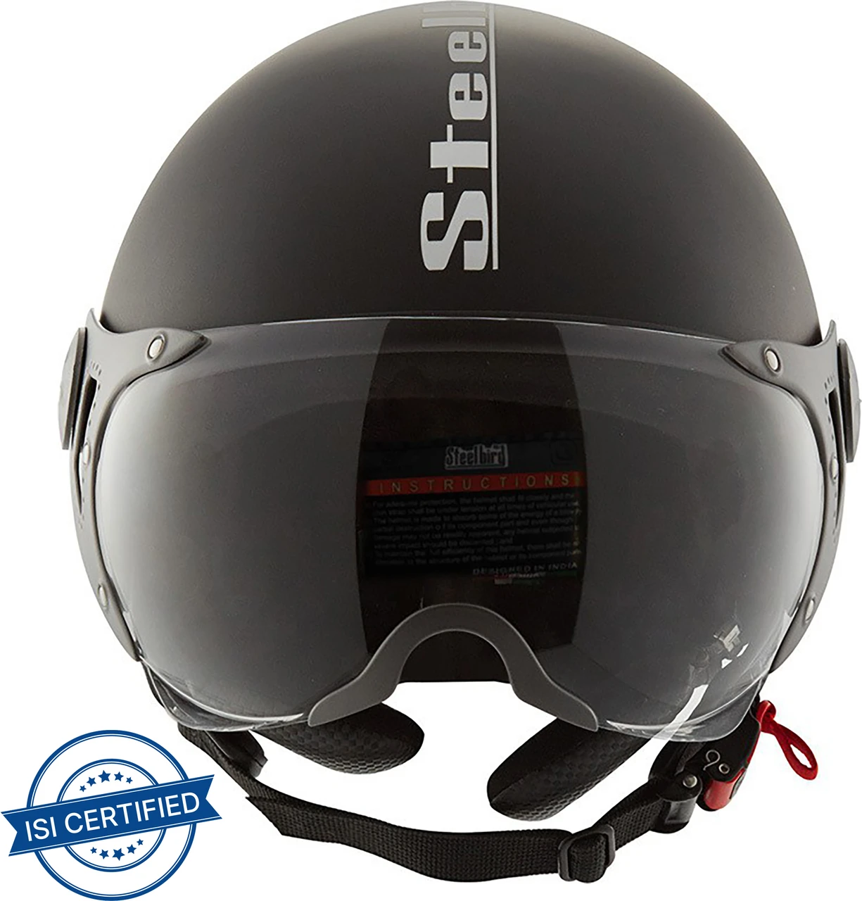 STEELBIRD SB-27 STYLE MAT BLACK C/V (L) STEELBIRD SB-27 STYLE MAT BLACK C/V (L)