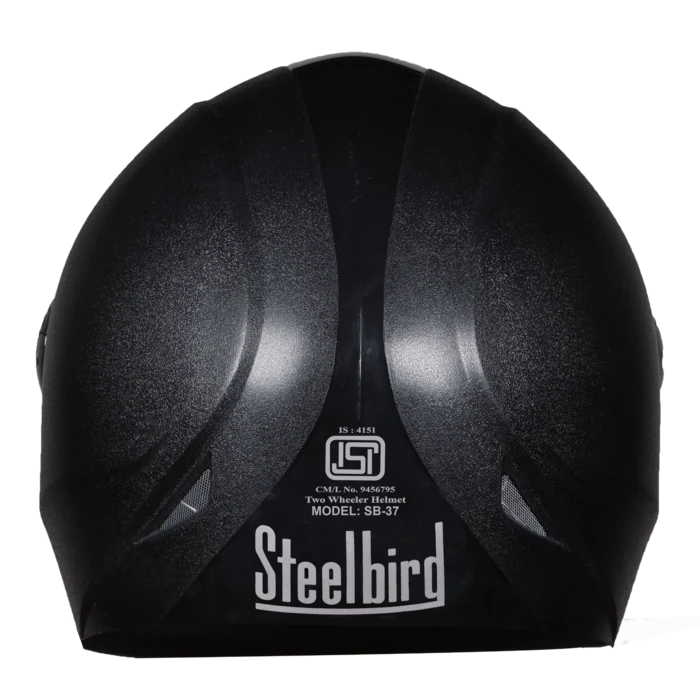 STEELBIRD SB-37 ZON PLUS BLACK C/V (L)