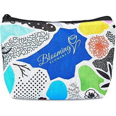 Pre-Printed Sample Hoppla Leanne Recycled PET Stitch-Bond Mini Toiletry Bag