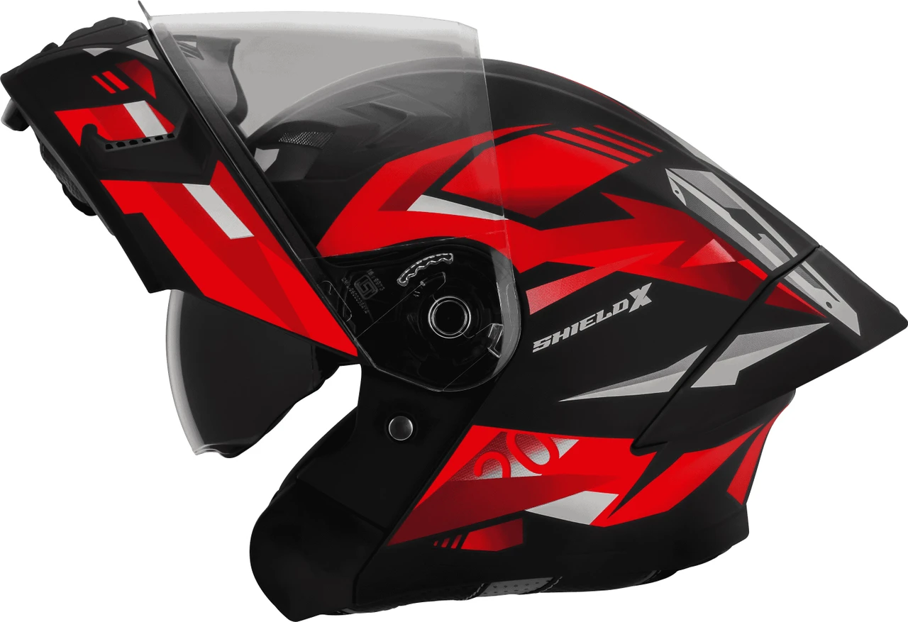 STEELBIRD SBA-20 ISS SHIELD X GLOSSY BLACK/RED C/V 580 MM WITH EXTRA VISOR STEELBIRD SBA-20 ISS SHIELD X GLOSSY BLACK/RED C/V 580 MM WITH EXTRA VISOR