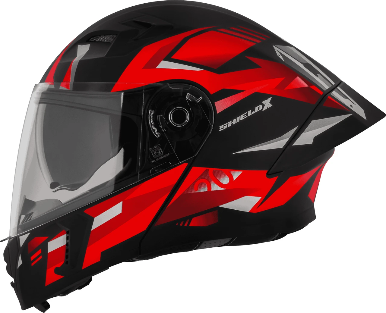 STEELBIRD SBA-20 ISS SHIELD X MATT BLACK/RED C/V 580 MM STEELBIRD SBA-20 ISS SHIELD X MATT BLACK/RED C/V 580 MM