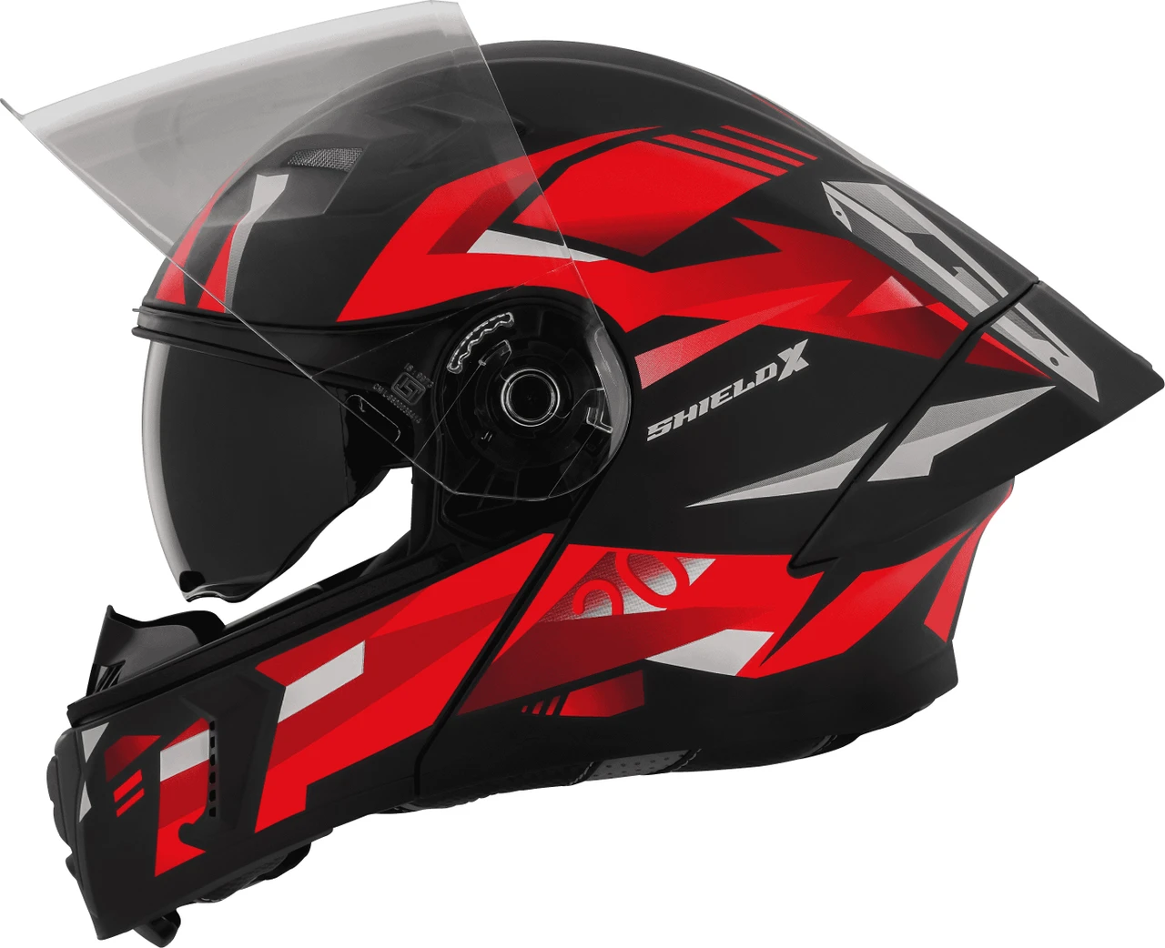 STEELBIRD SBA-20 ISS SHIELD X MATT BLACK/RED C/V 580 MM STEELBIRD SBA-20 ISS SHIELD X MATT BLACK/RED C/V 580 MM