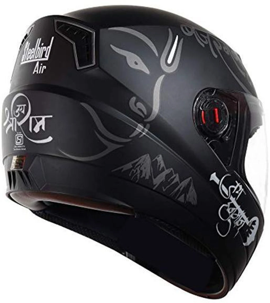STEELBIRD SBA-1 MAHAVEER MATT BLACK C/V (M) STEELBIRD SBA-1 MAHAVEER MATT BLACK C/V (M)
