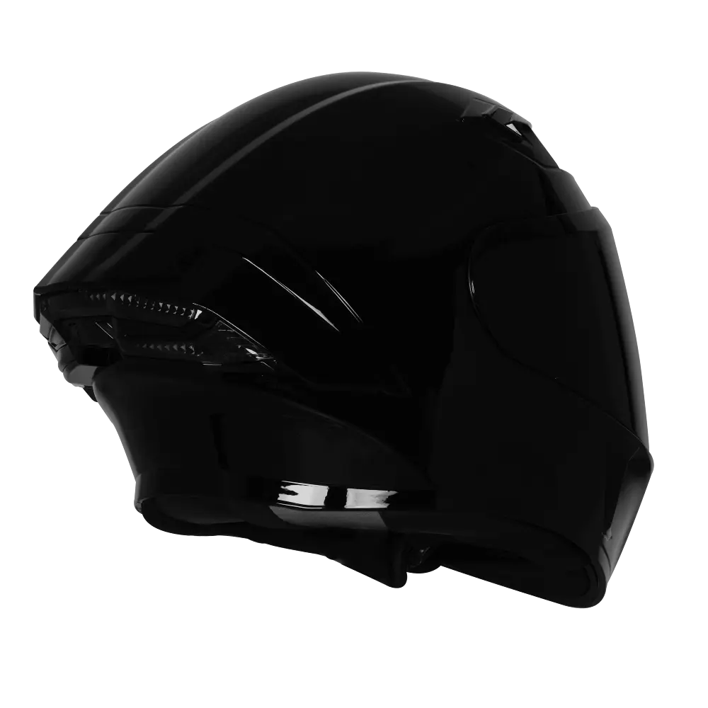 STEELBIRD SBA-11 TORNADO ISS GLOSSY SIGNATURE BLACK C/V 620 MM WITH EXTRA SMOKE VISOR-DOT CERTIFIED STEELBIRD SBA-11 TORNADO ISS GLOSSY SIGNATURE BLACK C/V 620 MM WITH EXTRA SMOKE VISOR-DOT CERTIFIED