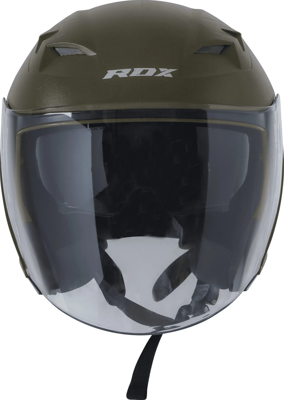 STEELBIRD SBA-17 ISS RDX DASHING BATTLE GREEN 580MM C/V WITH INNER SMOKE SUNSHIELD