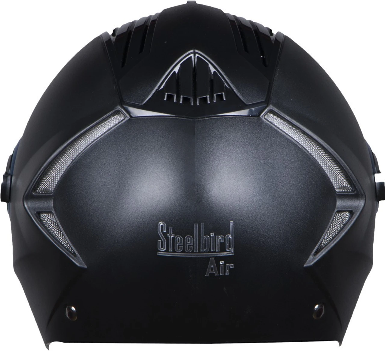 STEELBIRD SBA-2 MAT BLACK C/V (L) + EXTRA GOLD VISOR