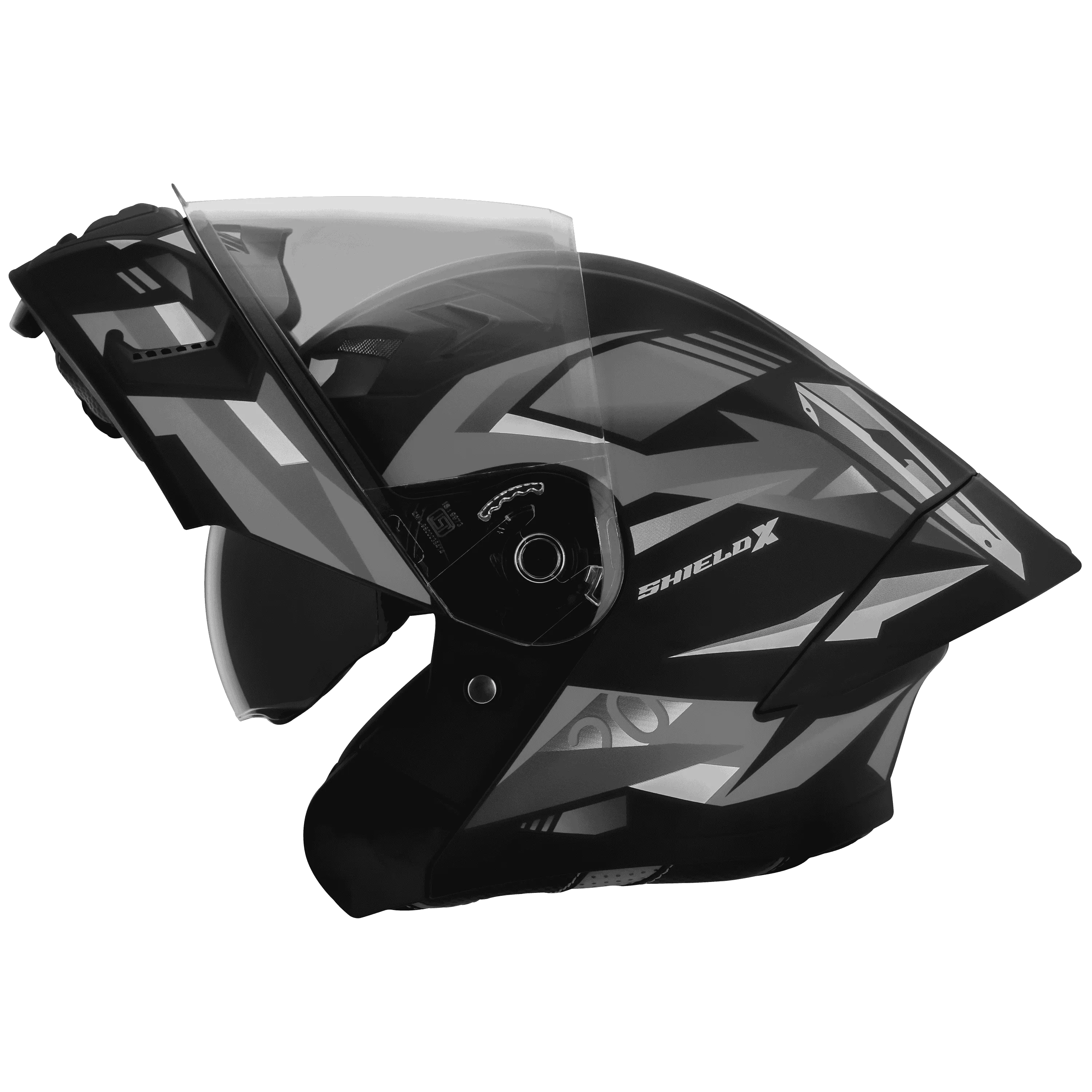 STEELBIRD SBA-20 ISS BT SHIELD X GLOSSY BLACK/GREY C/V 580 MM WITH EXTRA SMOKE VISOR STEELBIRD SBA-20 ISS BT SHIELD X GLOSSY BLACK/GREY C/V 580 MM WITH EXTRA SMOKE VISOR